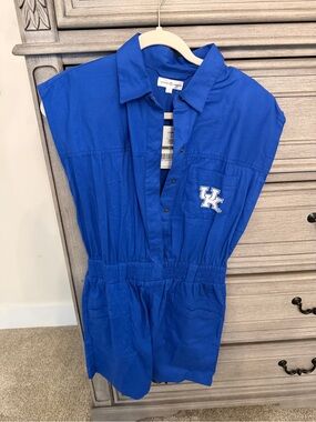 Kentucky Blue Sleeveless Romper - UK Logo